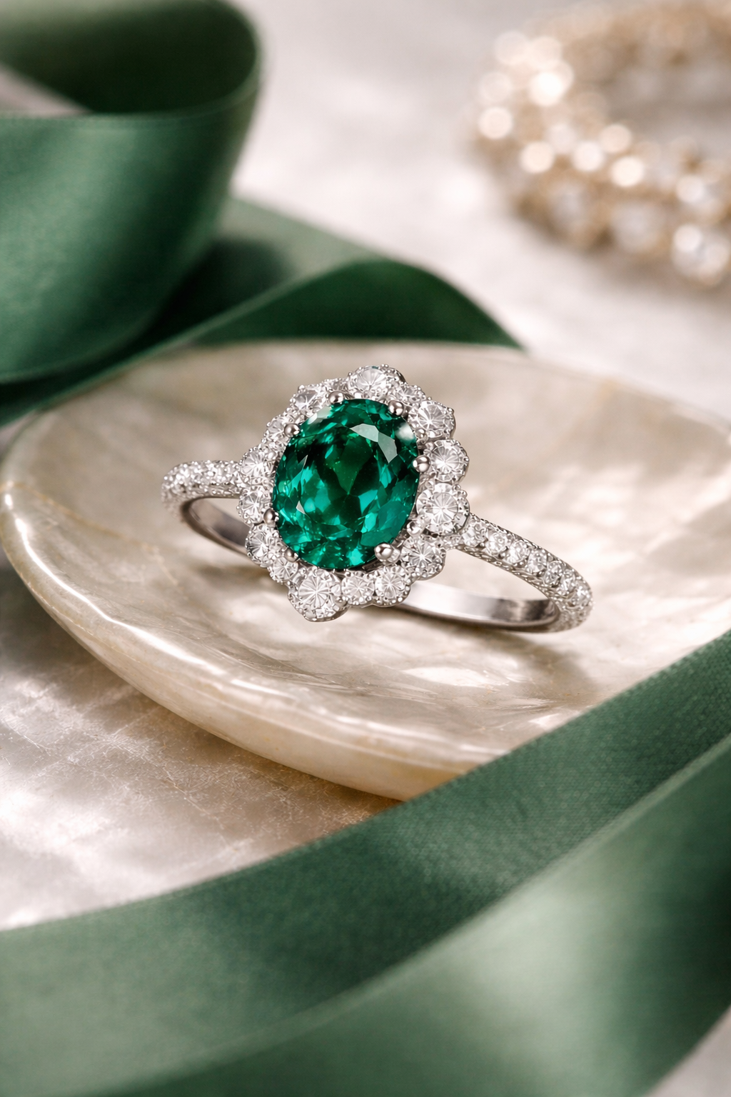 Verde Halo Ring